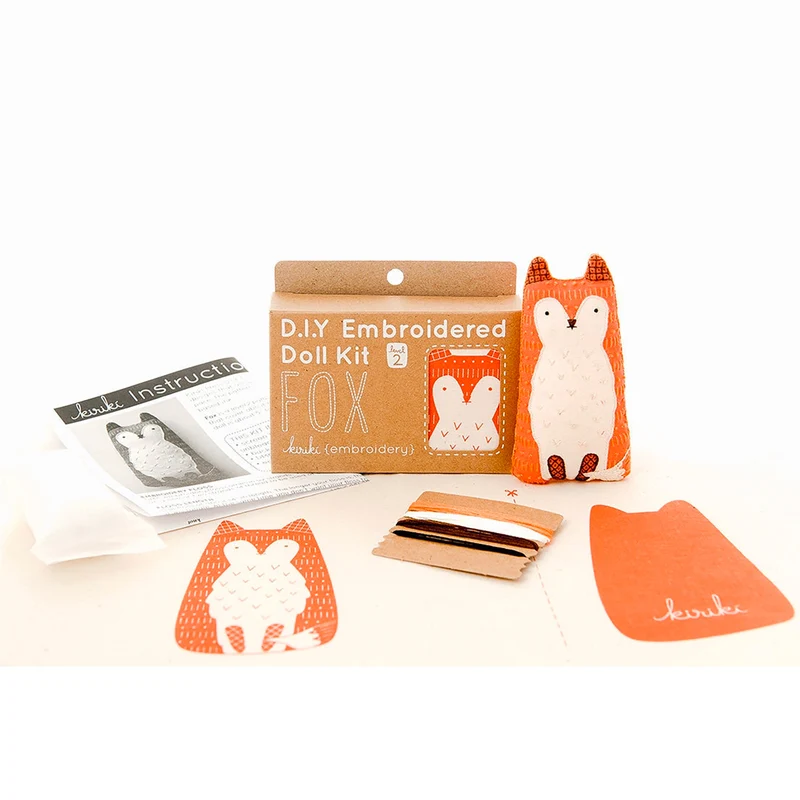 Kit de Broderie Doll ou Felted Bear - Kiriki