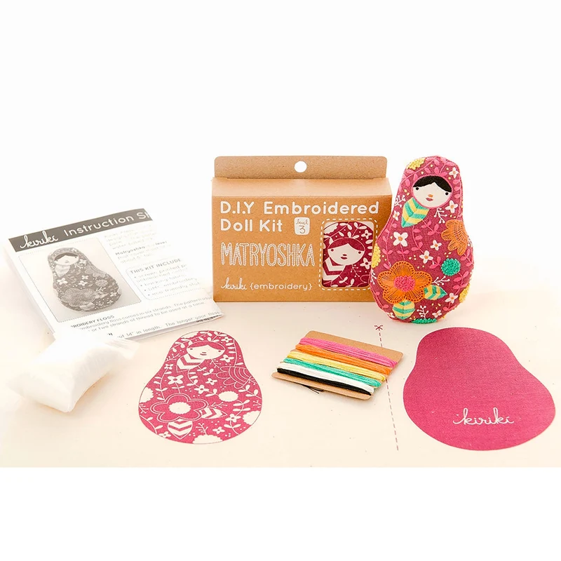 Kit de Broderie Doll ou Felted Bear - Kiriki