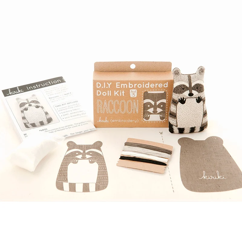 Kit de Broderie Doll ou Felted Bear - Kiriki