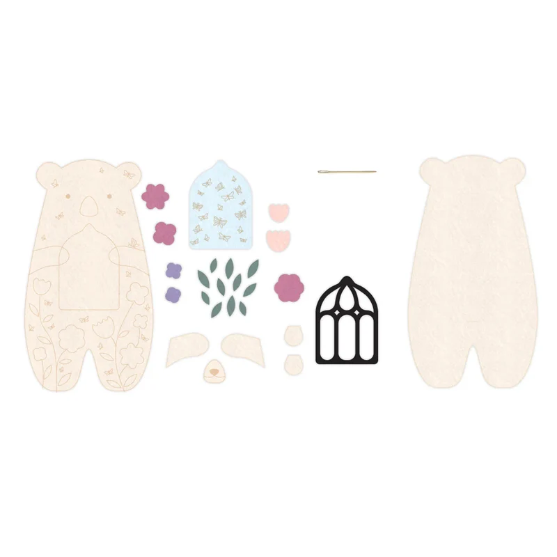 Kit de Broderie Doll ou Felted Bear - Kiriki