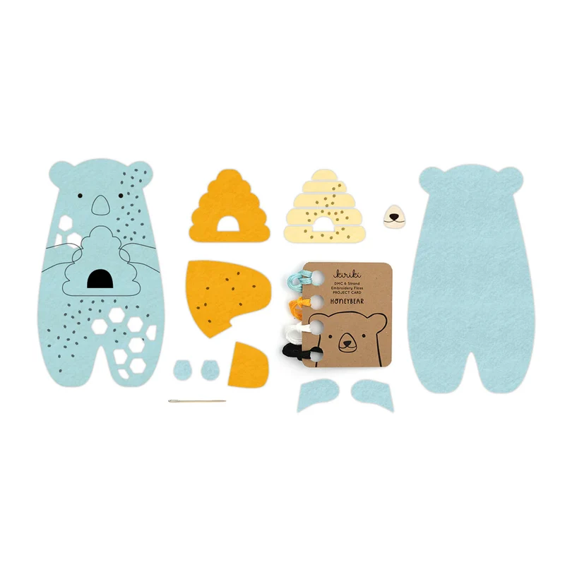Kit de Broderie Doll ou Felted Bear - Kiriki