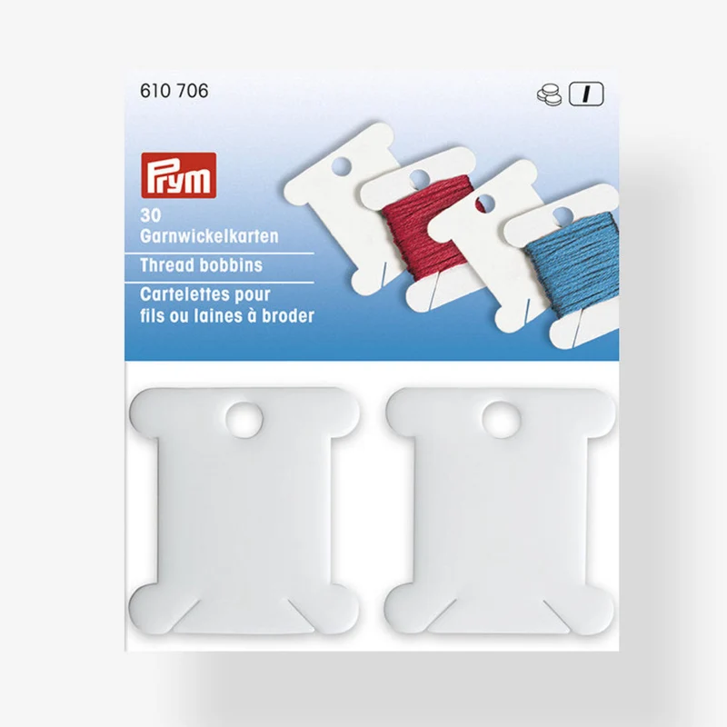 Cartes en Plastique pour Fil à Broder - Prym