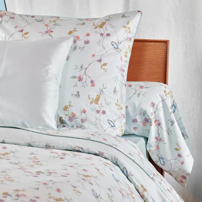 Drap plat Jardin Suspendu - Satin de coton 120 fils/cm²