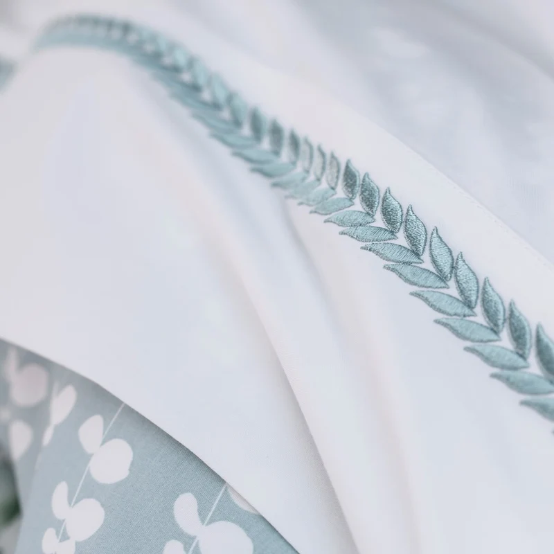 Drap plat Eucalyptus - Percale de coton