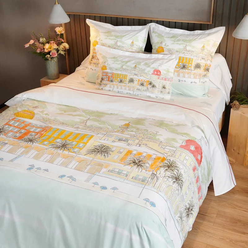 Taie de traversin Nice - Percale de coton 120 fils/cm²