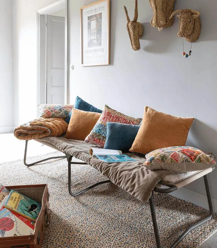 Coussin en Velours ELISE Ocre - Choix de Tailles