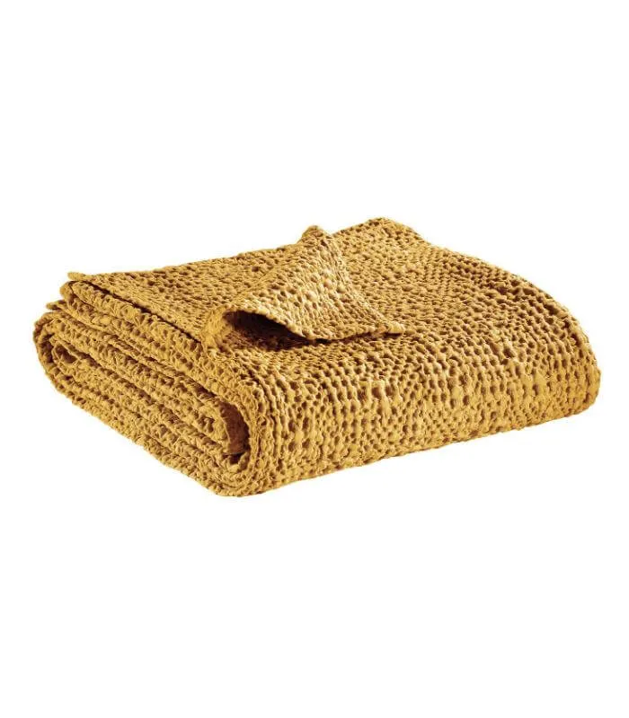 Jeté de canapé/ Couvre-lit 100% coton TANA Maïs