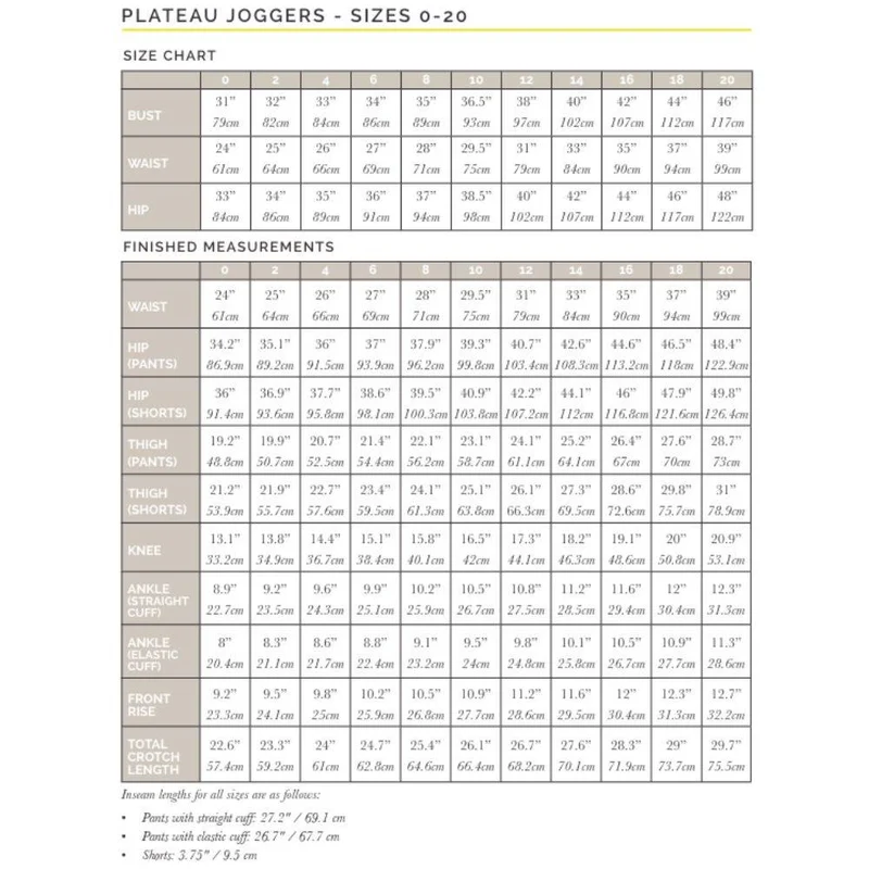 PATRON DE COUTURE PDF | Jogging Plateau | Closet Core | BILINGUE (FR / EN)