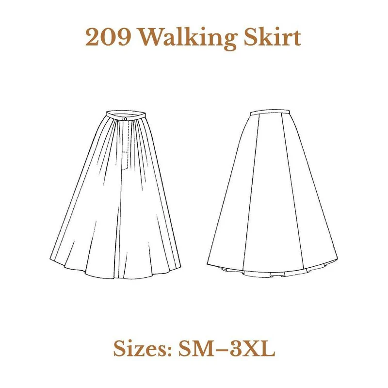 PATRON DE COUTURE PDF | 209 Jupe de promenade | Folkwear