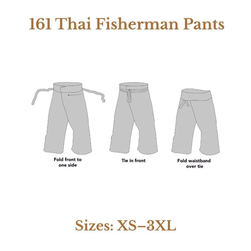 PATRON DE COUTURE PDF | 161 Pantalon de pêcheur thaïlandais | Folkwear | UNISEXE