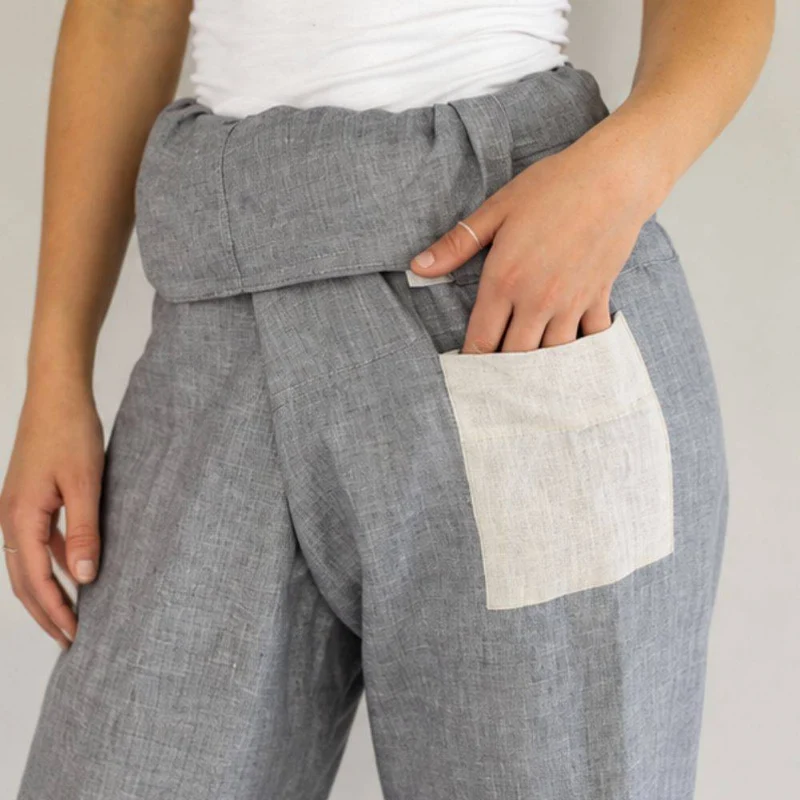 PATRON DE COUTURE PDF | 161 Pantalon de pêcheur thaïlandais | Folkwear | UNISEXE