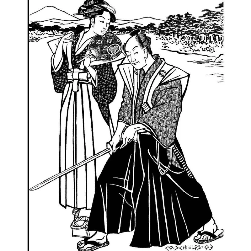 PATRON DE COUTURE PDF | 151 Hakama et Kataginu japonais | Folkwear | UNISEXE
