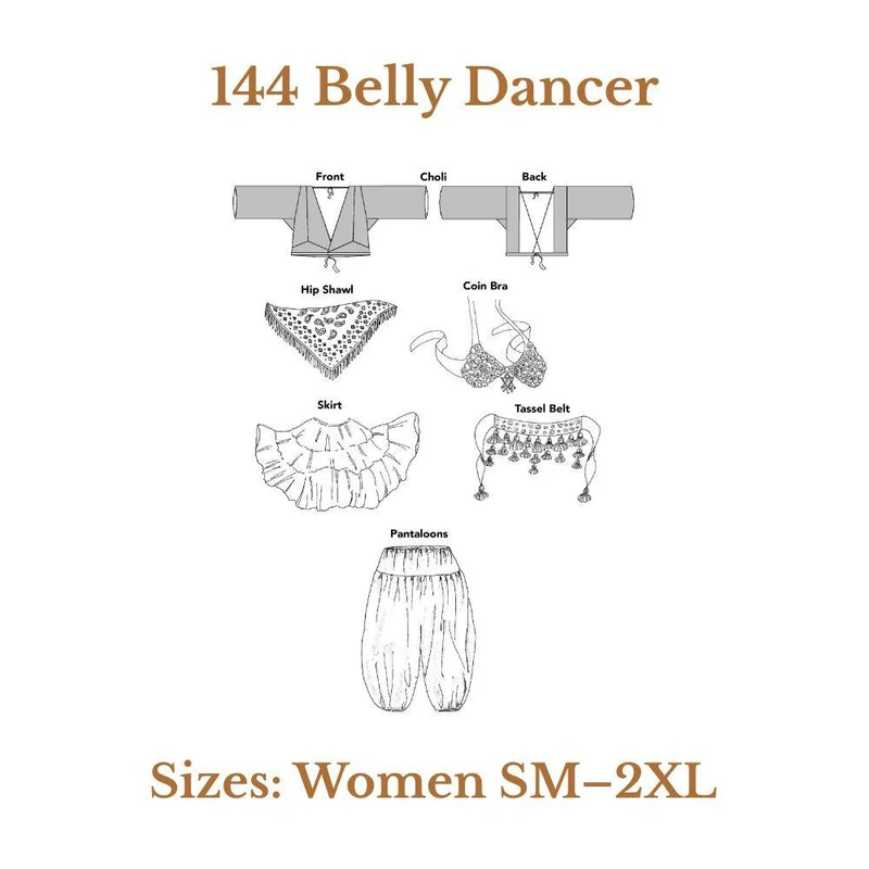 PATRON DE COUTURE PDF | 144 Danseuse du ventre | Folkwear
