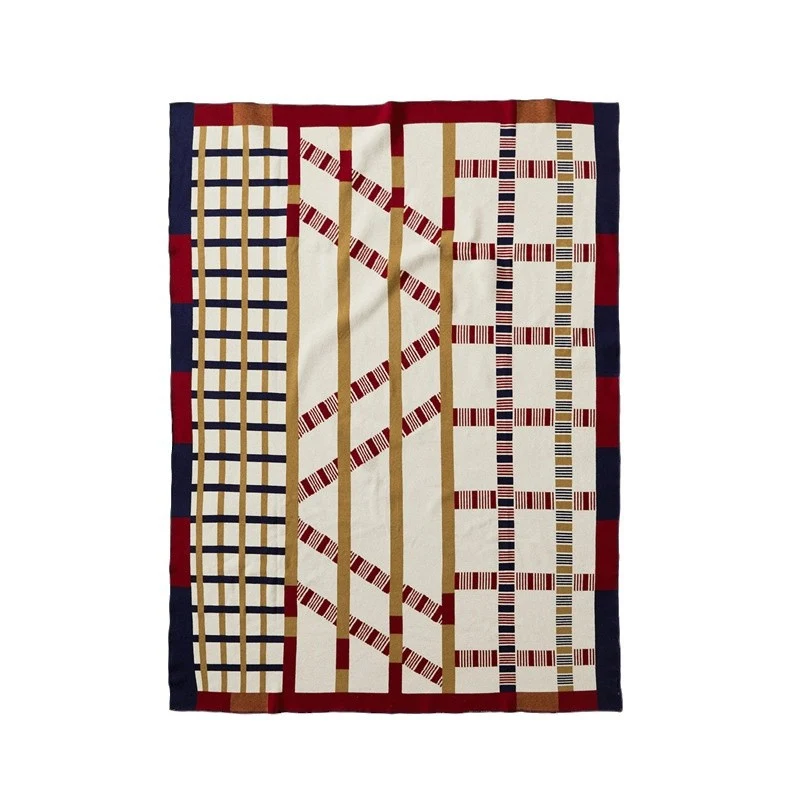 Plaid Doux Chaud Graphique 130 x 180 cm