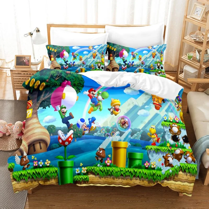 Housse de Couette et Deux Taies Mario 240cm