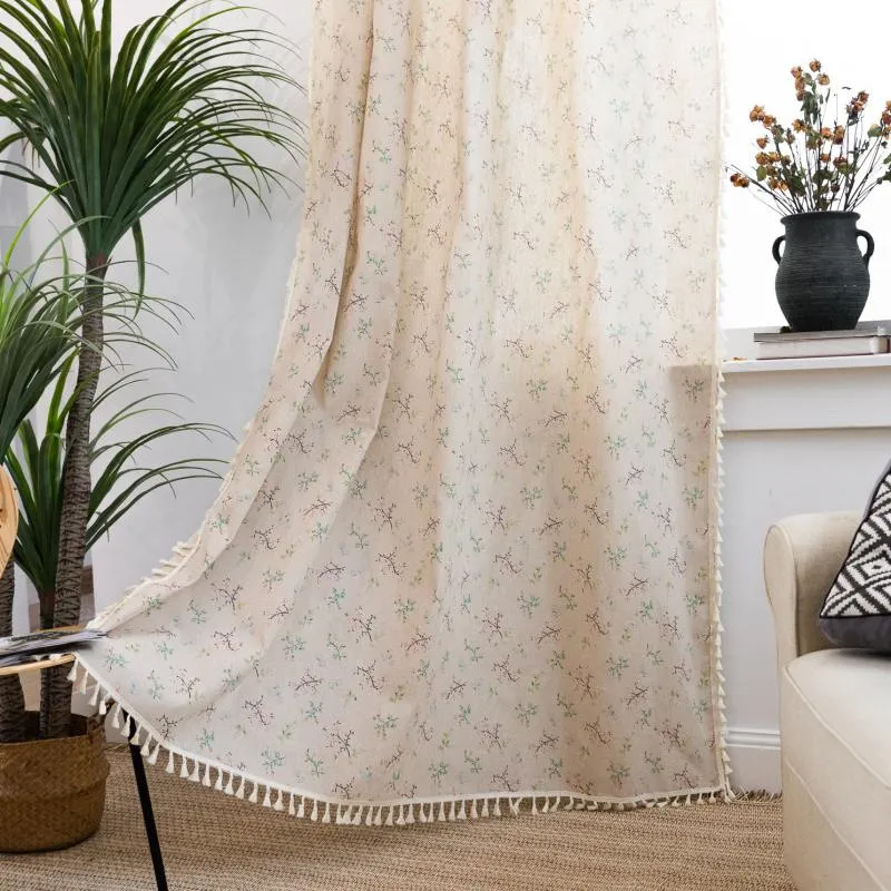 Rideau Floraux Vintage Tamisant 140 x H240 cm
