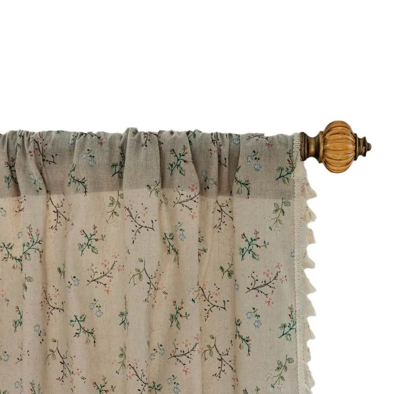 Rideau Floraux Vintage Tamisant 140 x H240 cm