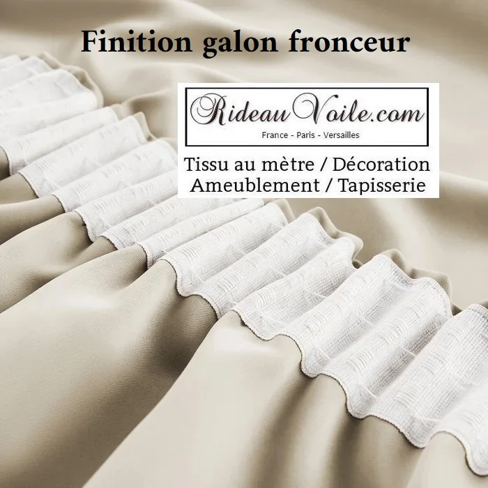 Rideauvoile choisir Finition fronce ruflette rideau plis simples sur mesure rideaux