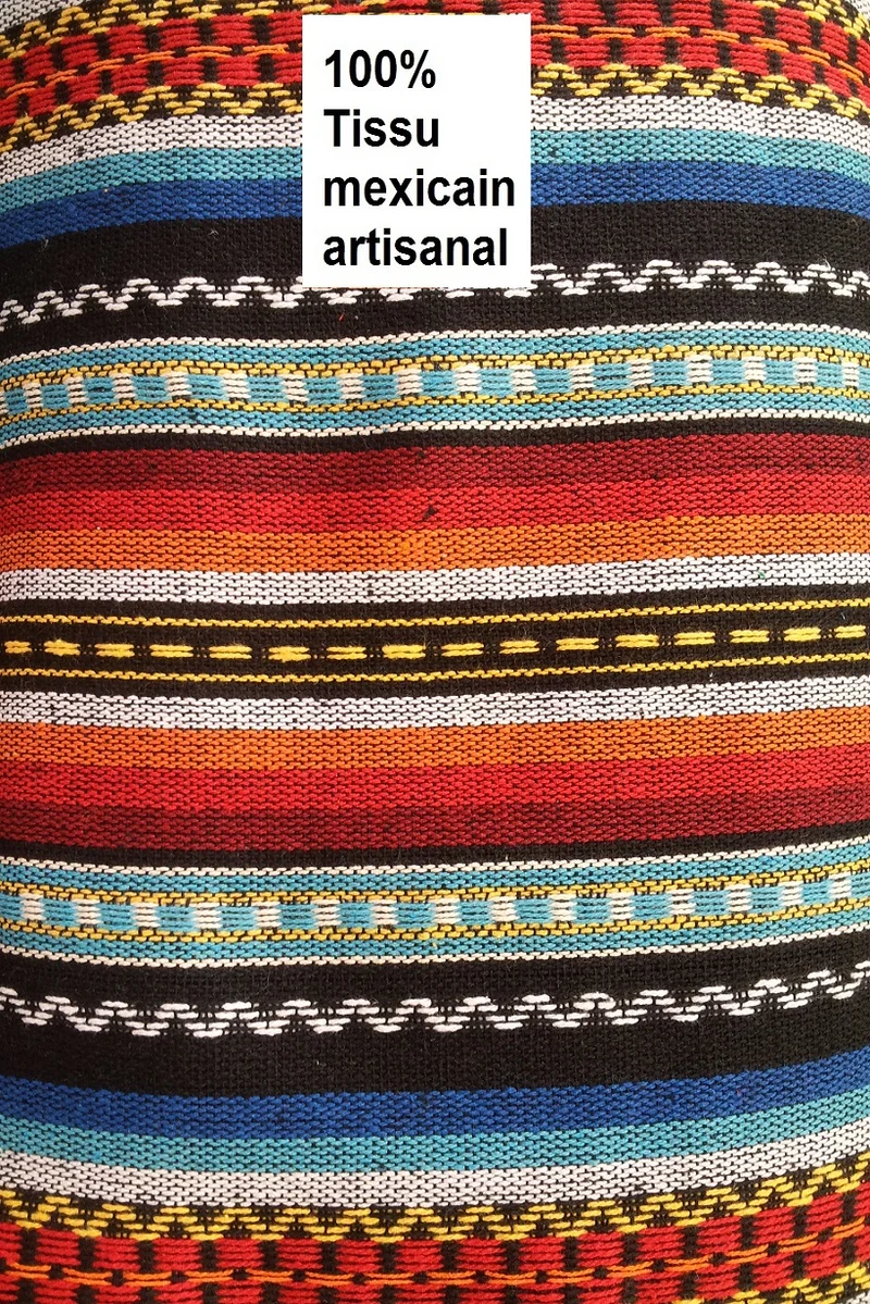 Tissu ethnique décoration Mexicaine au mètre style mexicain rideau tenture sur mesure