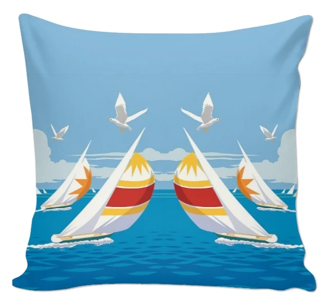 Boutique Paris tissu ameublement motif imprimé Marin bateau mer mètre rideau couette
