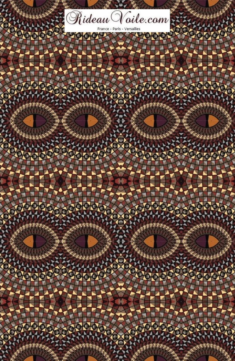 Tissu motif Africain Wax au mètre ameublement décoration rideau tapisserie siège