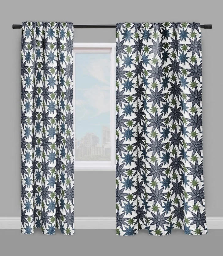 Tissu ameublement Ethnique Africain au mètre motif fleur rideau tapisserie siège