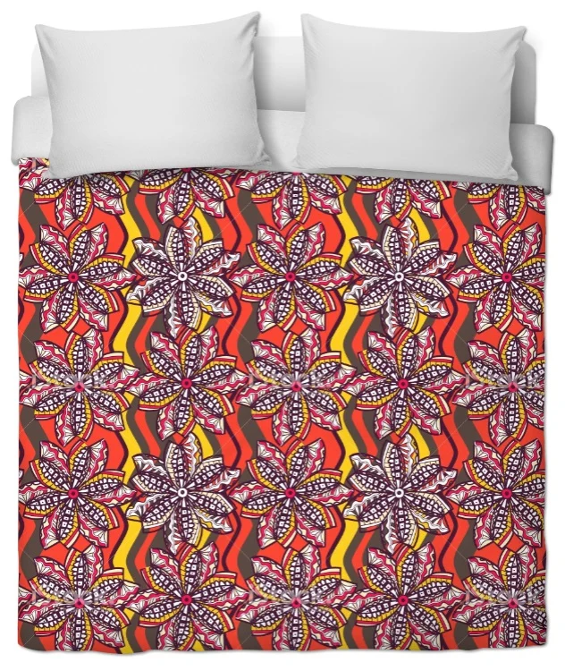 Tissu ameublement Ethnique Africain au mètre déco fleur rideau tapisserie siège