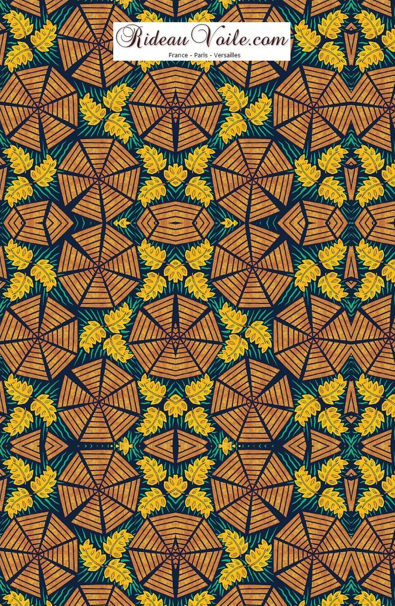 Tissu motif pagne Africain décoration tapisserie au mètre Ankara Wax rideau siège