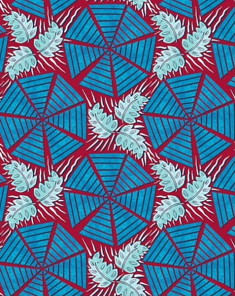 Tissu motif pagne Africain décoration tapisserie au mètre Ankara Wax rideau siège