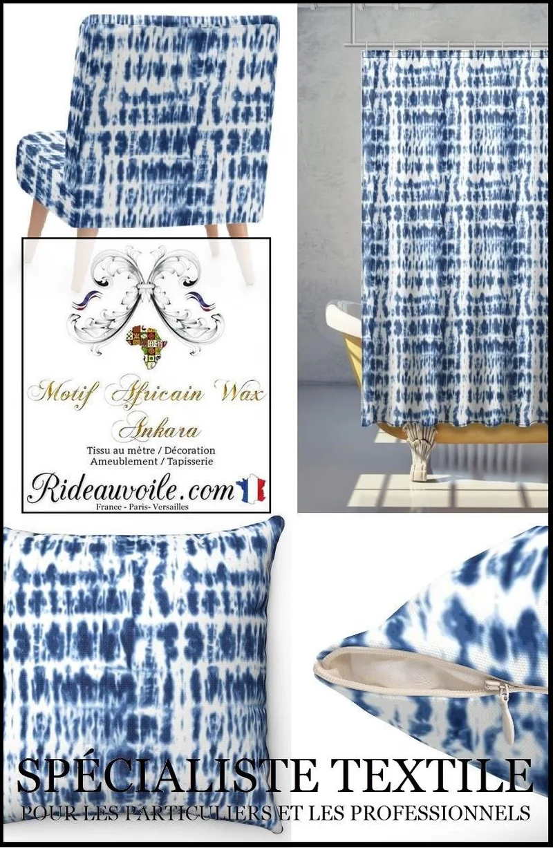 Tissu motif Africain au mètre rideau siège ameublement décoration tapisserie ethnique