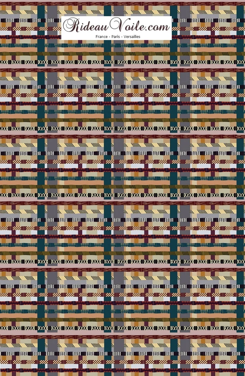 Tissu motif Africain au mètre rideau siège ameublement décoration tapisserie ethnique