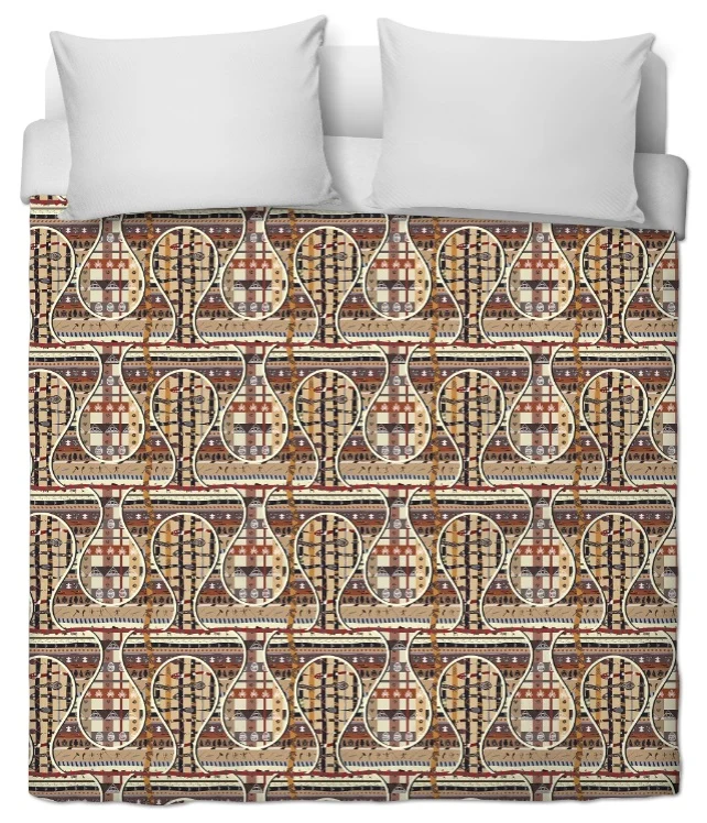 Tissu ameublement déco tapisserie ethnique motif Africain Bazin Ndop Bogolan Baltik