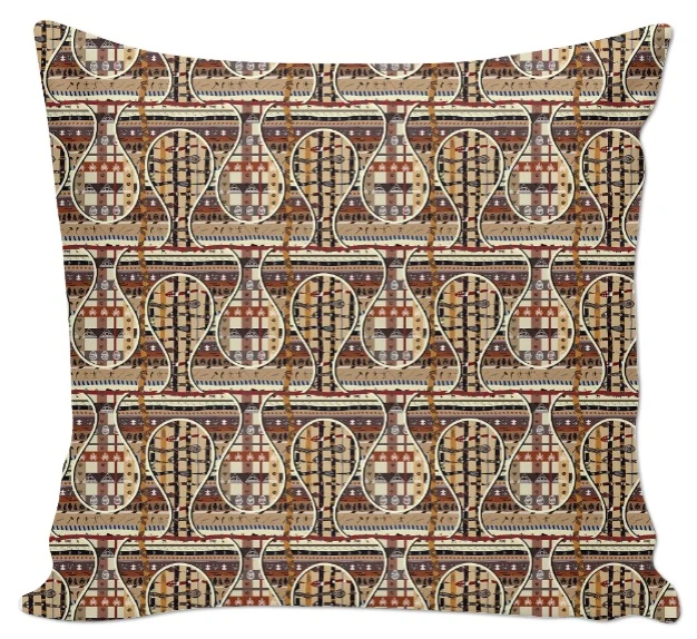 Tissu ameublement déco tapisserie ethnique motif Africain Bazin Ndop Bogolan Baltik