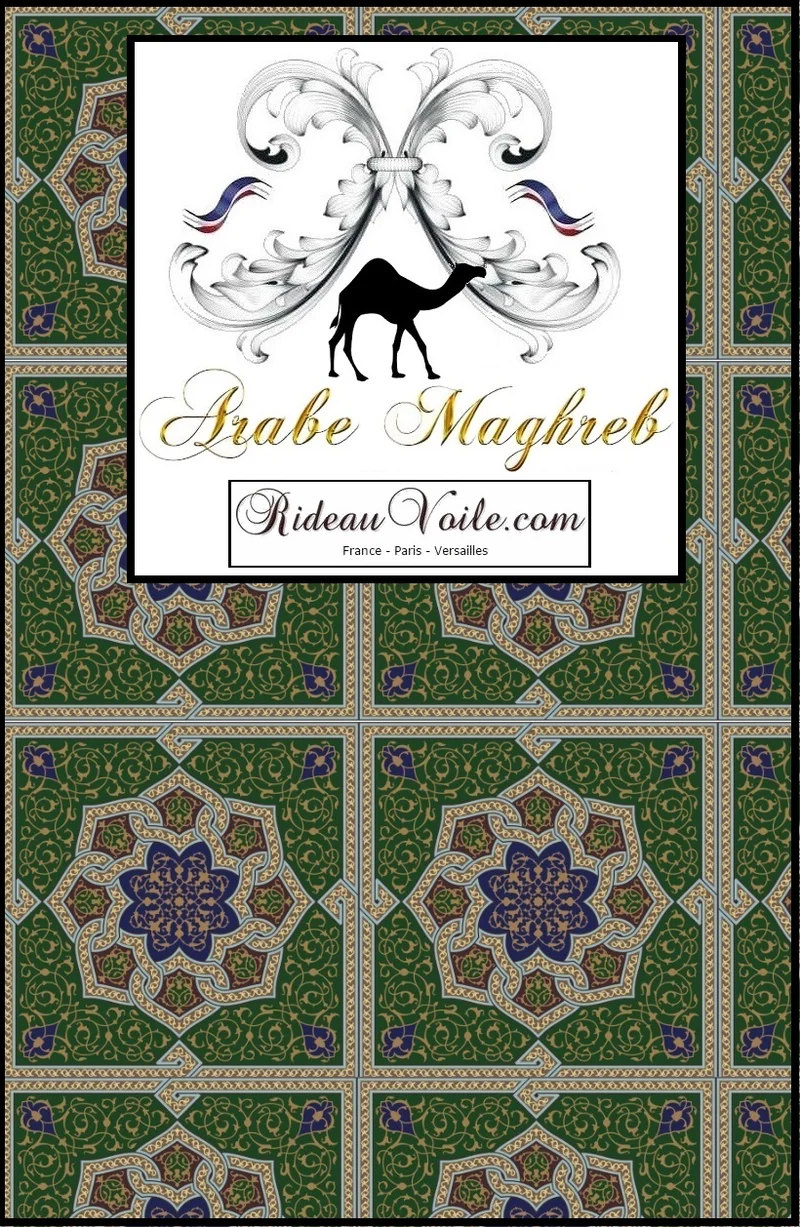 Tissu ameublement Maghreb Arabe motif oriental mètre rideau tapisserie siège