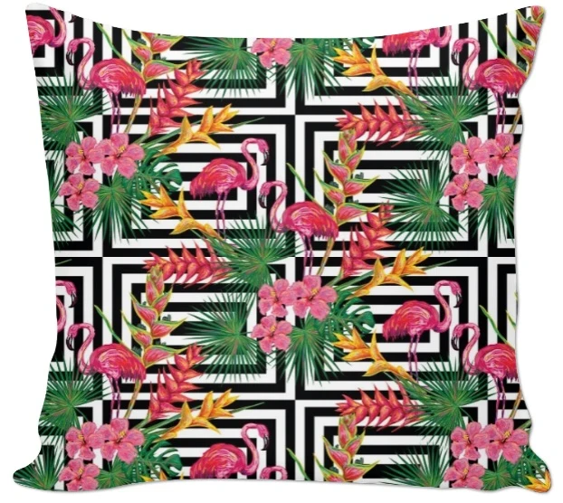 Tissu occultant ignifugé ameublement motif exotique tropical plante mètre rideau jungle