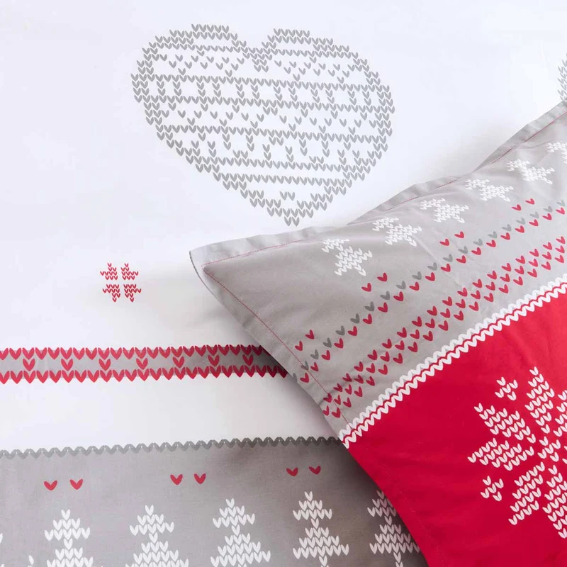 Parure de lit - Housse de couette Coeur des Alpes - Blanc des Prés