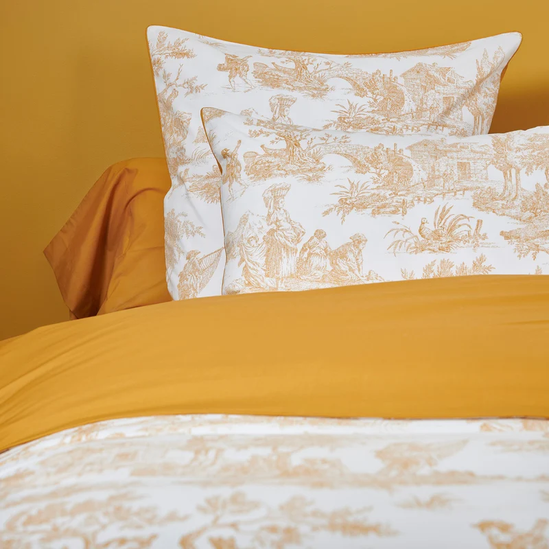 Taie de traversin Rêve en Or - Percale de coton