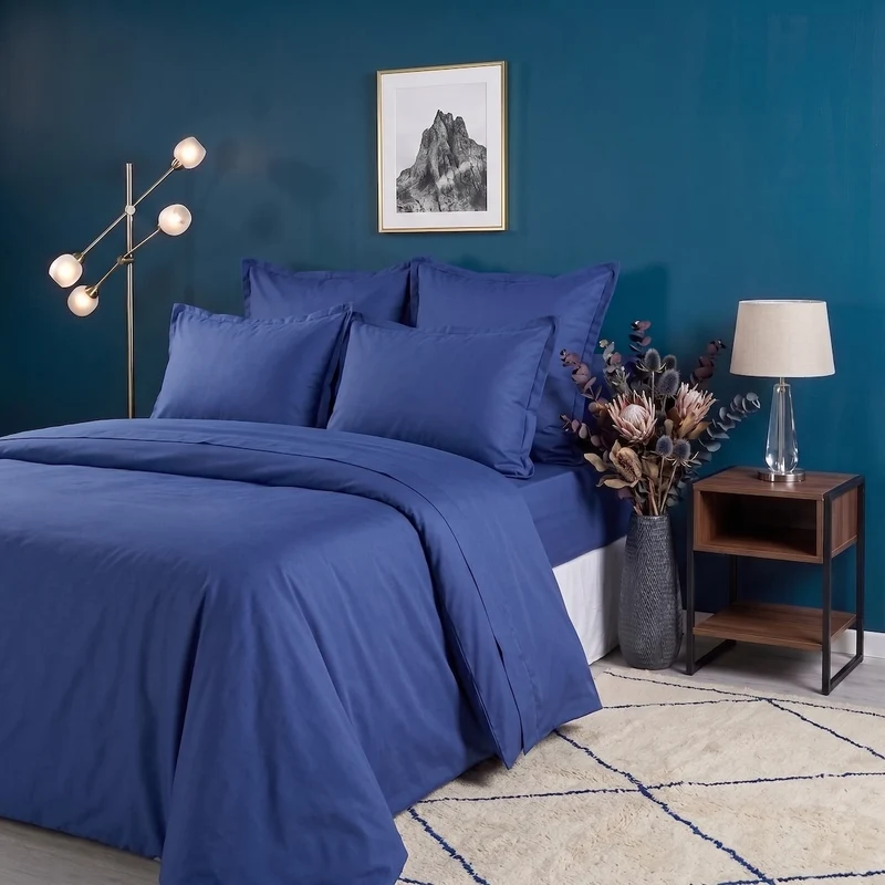 Housse de couette unie - Coton 57 fils