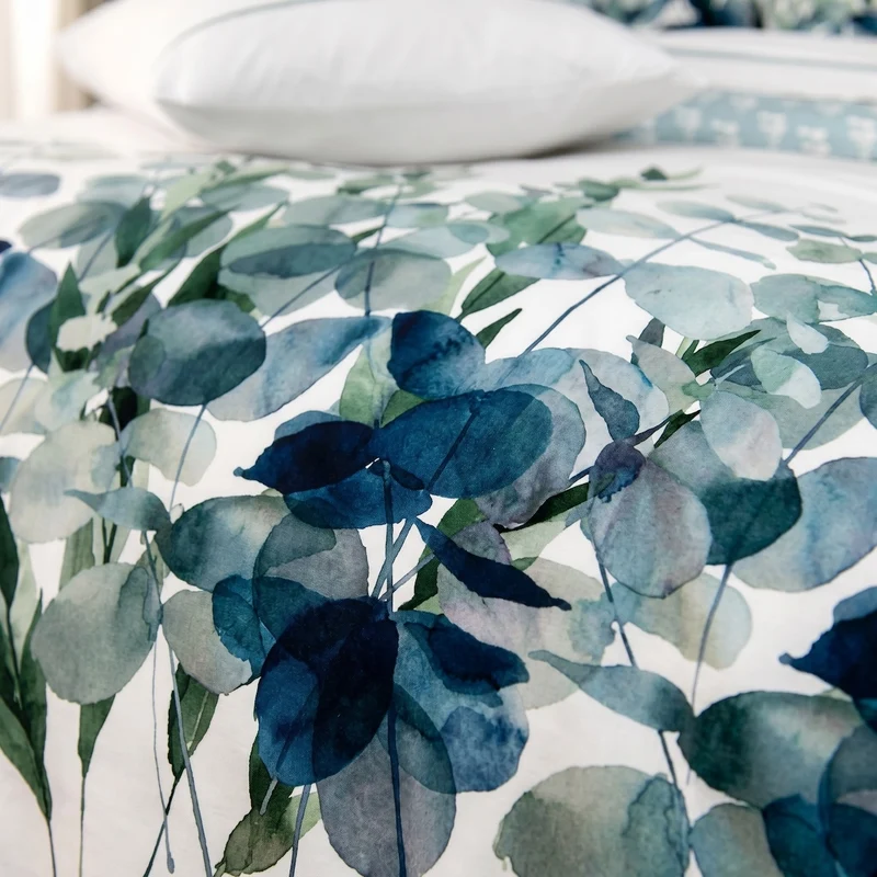 Housse de couette Eucalyptus - Percale de coton