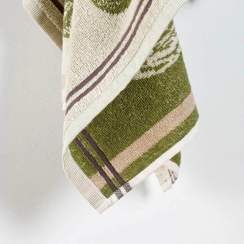 Lot 3 essuie-mains Au potager - Eponge coton jacquard