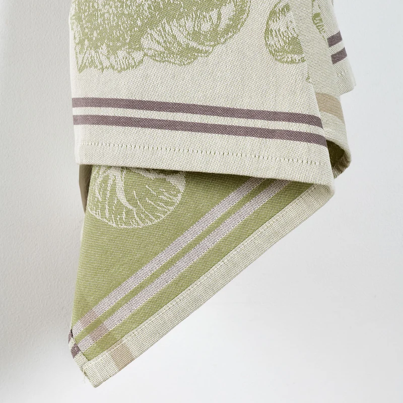 Lot de 3 torchons Au potager - Coton jacquard