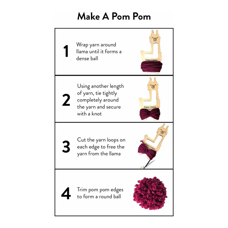 Poma Llama, Pompom Maker - Twice Sheared Sheep