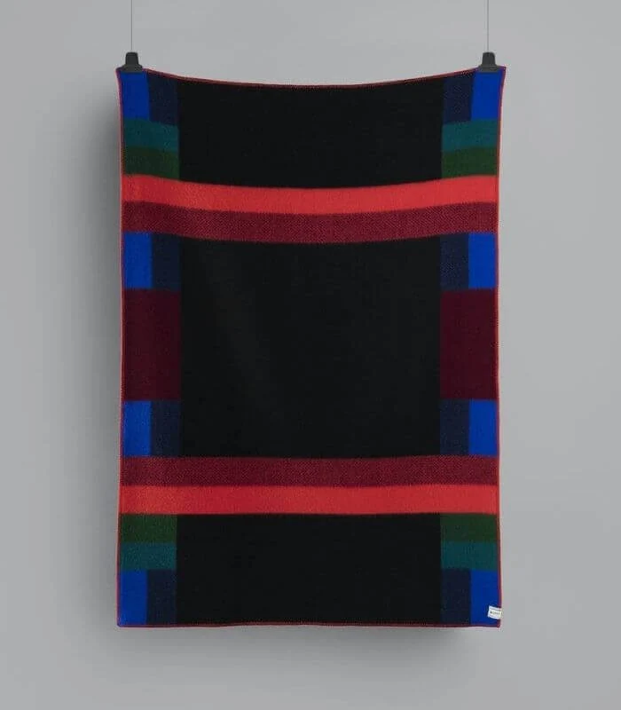 Plaid Pure Laine Mikkel Foncé 135 X 200 cm