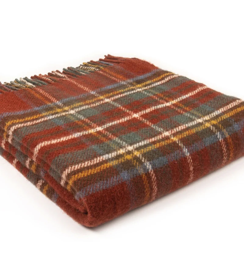 Plaid Pure Laine Écossais Antique Royal Stewart 150 X 183 cm