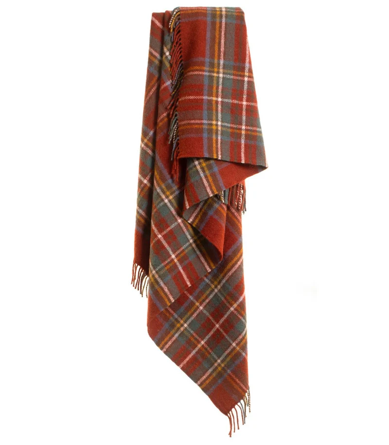 Plaid Pure Laine Écossais Antique Royal Stewart 150 X 183 cm