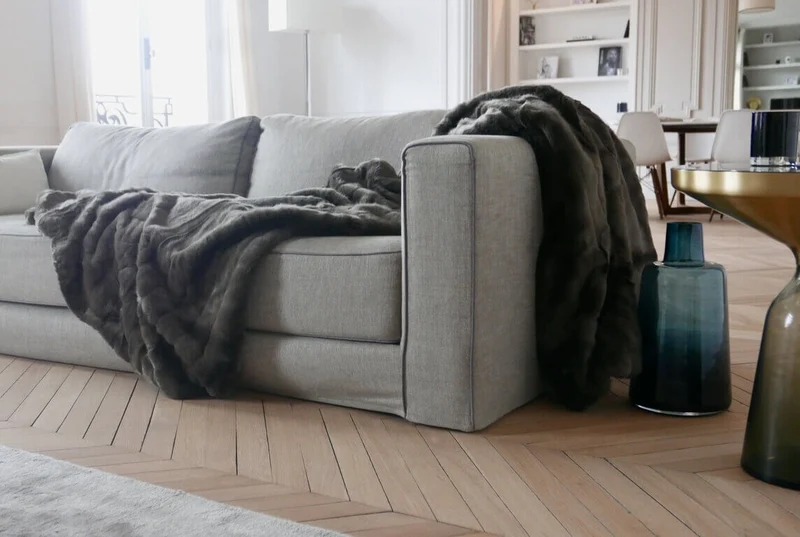 Plaid Couverture Fausse Fourrure Ours Brun 170 X 240 cm