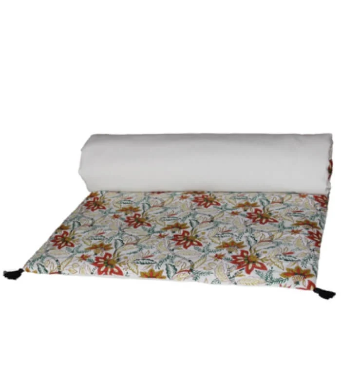 Ivory Kerala duvet Bedpsread