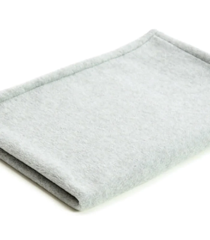 Plaid Couverture Bébé Polaire Gris 72 X 100 cm