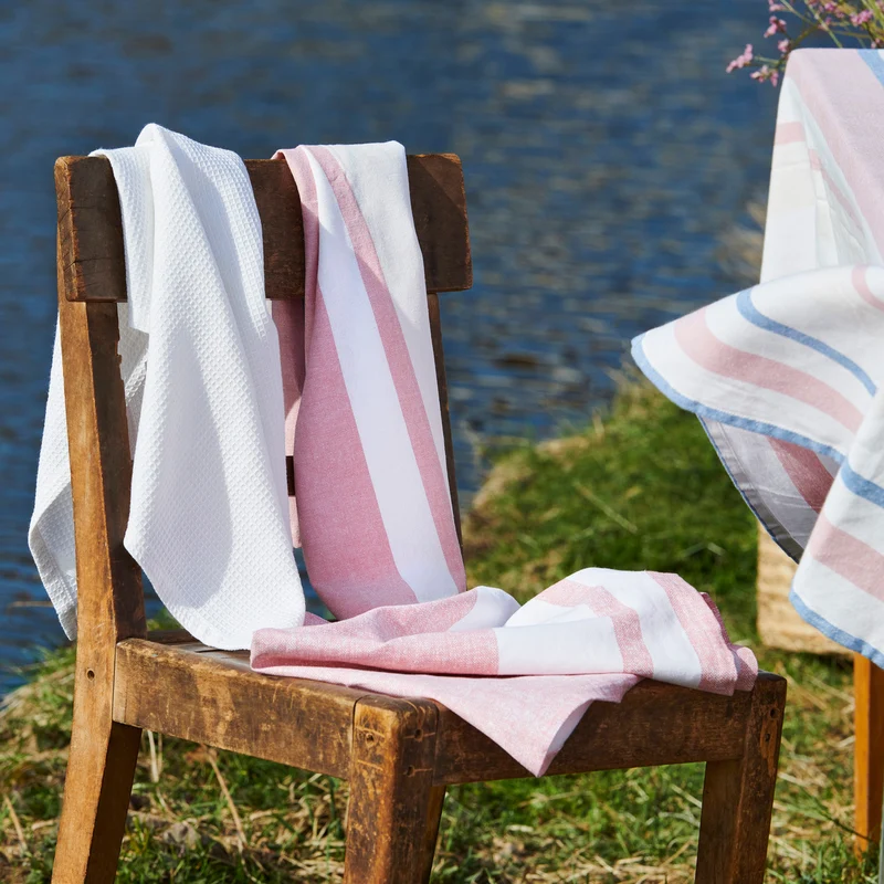 Linge de table rayé - 100% coton