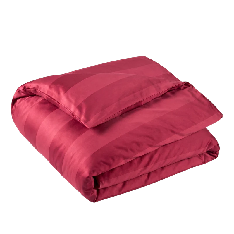 Housse de couette Belle Soirée Rayée - Satin Jacquard